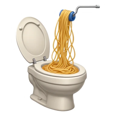 Spagetti and toilet sticker