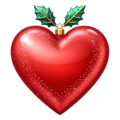 christmas emoji heart sticker