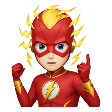 The Flash with blue eyes sticker