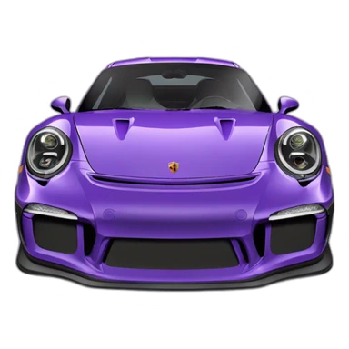 porsche 911 gt3 rs violette sticker