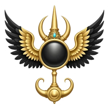 Holy Emblem with black wings and horn sticker
