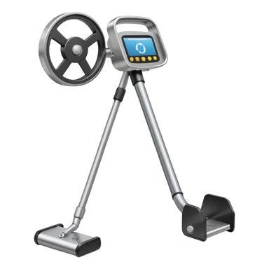 Realistic metal detector like a minelab sticker