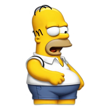 homer simpson et maillot dupsg sticker