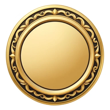 circular achievement style badge border for brand loyalist featuring blank space in the middle sticker
