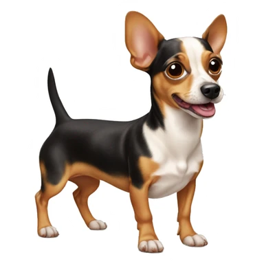 Weiner dog mixed with a chihuahua sticker