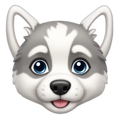 Husky puppy sticker