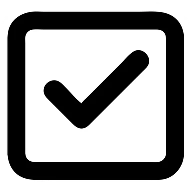 checkbox with check mark sticker