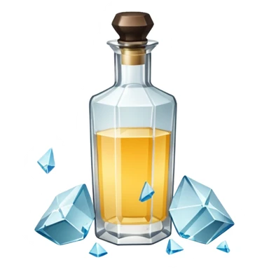 i want a shattered cologne with little pieces everywhere sticker