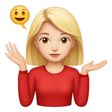 A girl teaching how to make an emoji sticker