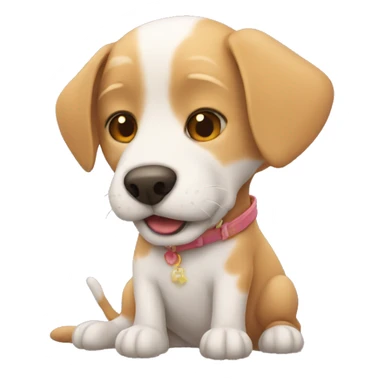 Cat kissing dog  sticker