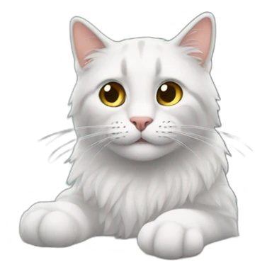 Sully abrazando un gato sticker