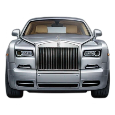 rolls royce phantom silver sticker