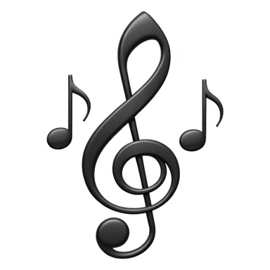 music notes appearing on a staff sticker