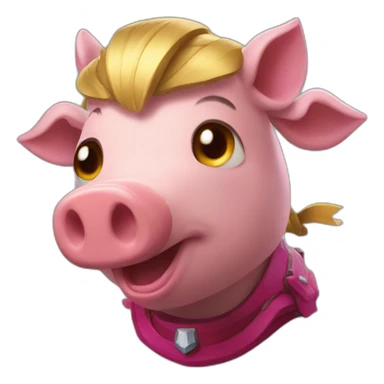 Hog rider from clashroyale sticker