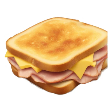 Ham and cheese toasted sandwich  sticker