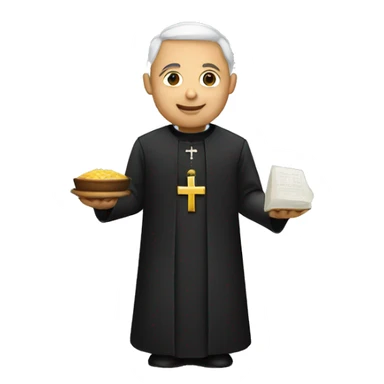 priest holding host sticker