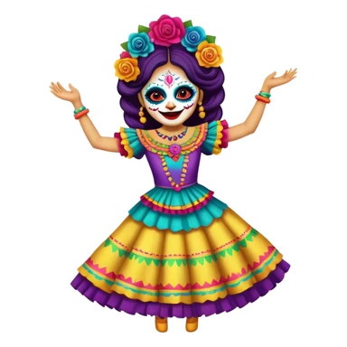 Calaca bailando  sticker