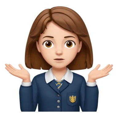 hermione shrugging,  sticker