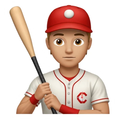 baseball player sticker