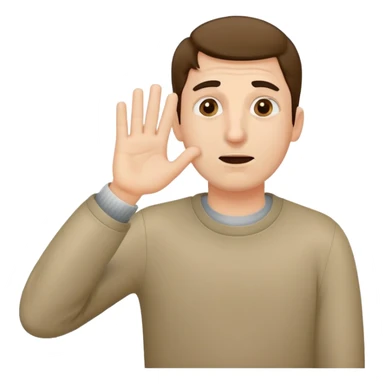 Man covering nose with one hand and waving a bad odor with the other sticker