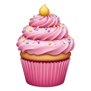 Cute CCupcake with pink icing sticker
