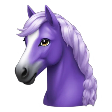 Licorne violette abasourdi sticker