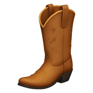 light brown cowboy boots sticker
