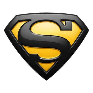 Superman Symbol batman v superman black sticker