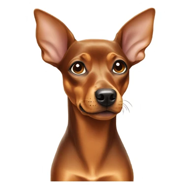 caramel pinscher with white paws sticker