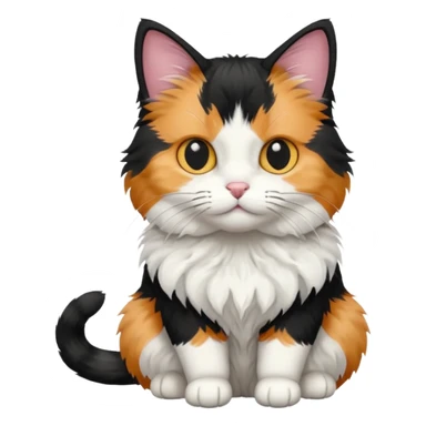 cat black & white sticker