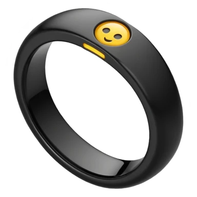oura biometric ring as an emoji but shaped like an O sticker