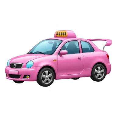 Voiture pink sticker