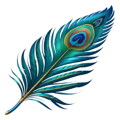 create a single peacock feather emoji just like whaatsapp emojis sticker