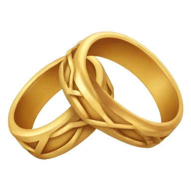 two crossed wedding rings sticker