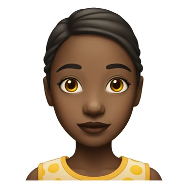 girl with faint clown makeup sticker