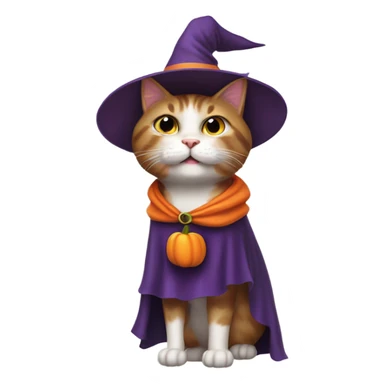 Cat In a Halloween Costume  sticker