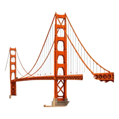 Golden Gate Bridge 🌉 in frame sticker