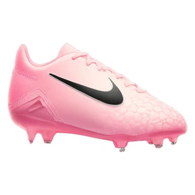 light pink fade soccer cleat with Nike sign in the middle sticker