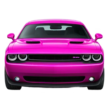 Fuchsia dodge challenger sticker