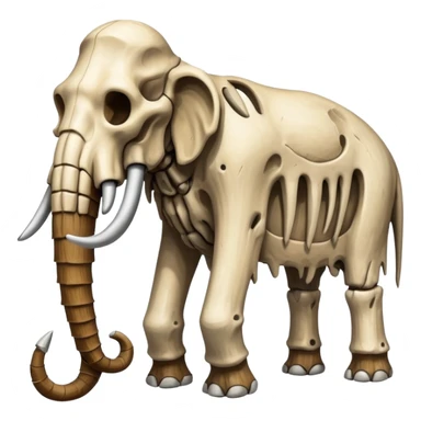 skeleton of a mammoth sticker