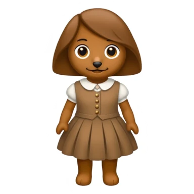 Bassotto seduto con vestito di lana sticker