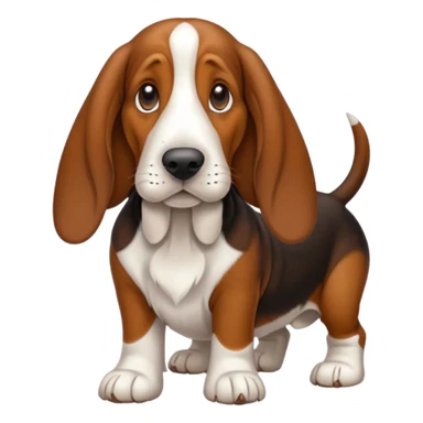 Basset hound sticker