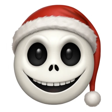 jack skellington santa hat sticker