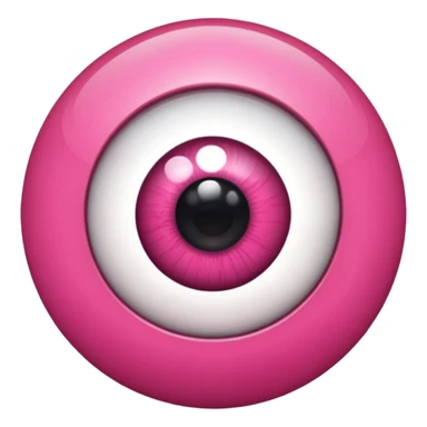 eyeball pink is my new apple sticker