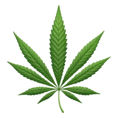 white marijuana icon sticker