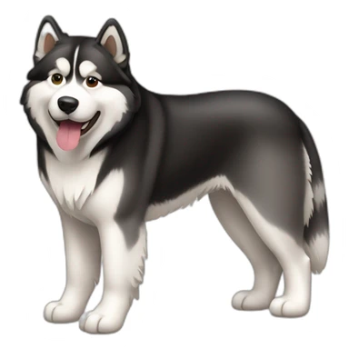 Dog alaskan malamute full-body sticker