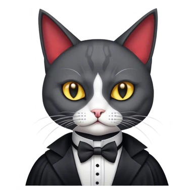tuxedo cat sith lord sticker