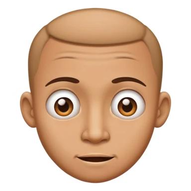 Funny caricature style cartoon, big head and small body sticker