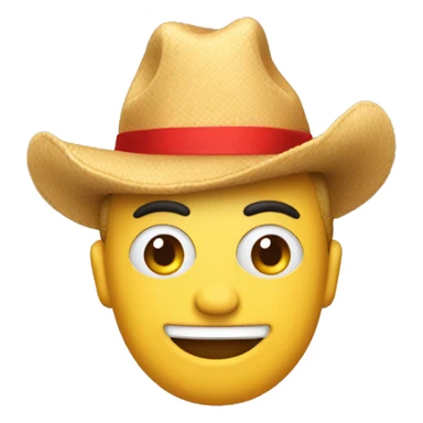 emoji che festeggia, con cappellino appunta e fischietto che si allunga, stile iphone  sticker