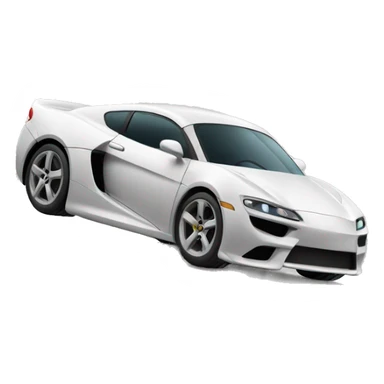 sports car going fast sticker